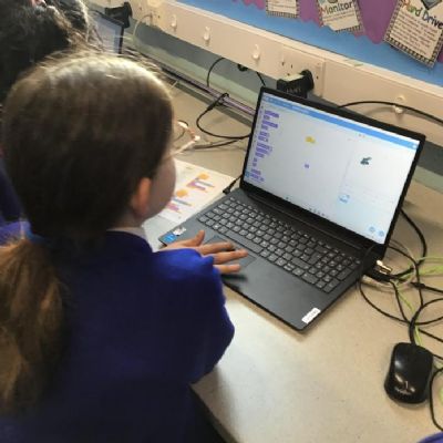 Computing Curriculum Day - Coding. We used Lego to create algorithms and used Scratch to solve coding challenges.