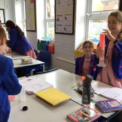 Year 6 were learning about the circulatory system in science, and the different functions of blood.