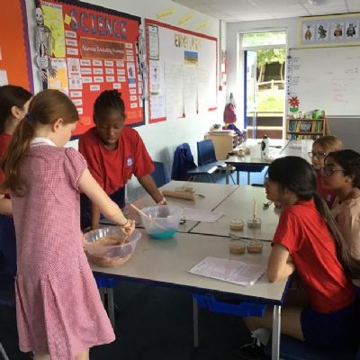 Making chocolate cheesecakes