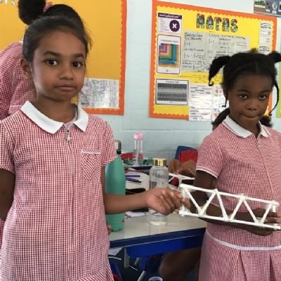 Year 5 - Bridges - Structures - Looking at how triangles strengthen beams