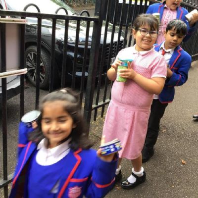 During Harvest, we organised a collection of food and hygiene products