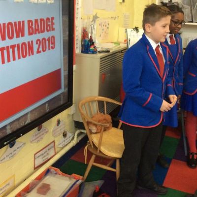 JRSO assemblies to KS1 and KS2 to promote the WOW badge competition