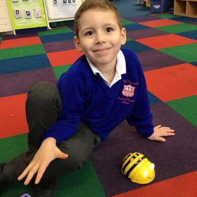 Computing Morning - Wrens had a lot of fun learning how to program a Beebot