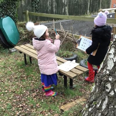 Forest Schools - We had fun completing our Spring Scavanger Hunt